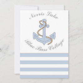 Anchor Lake Vacation Beach House Name Blue Stripes Kaart