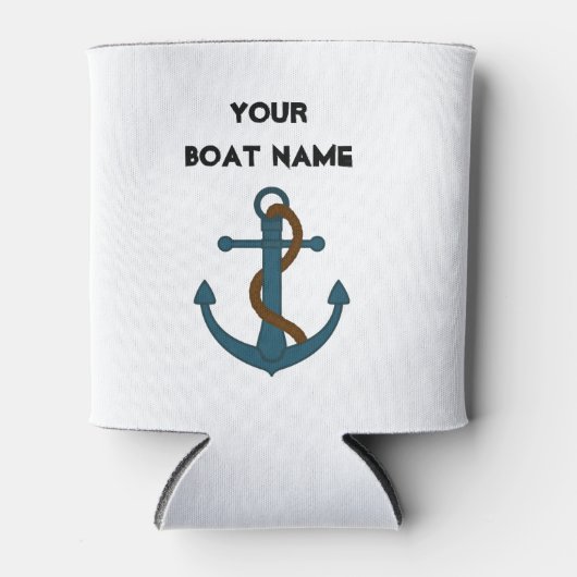 Anchor Lake Zee nautische uw bootnaam Blikjeskoeler (Voorkant)