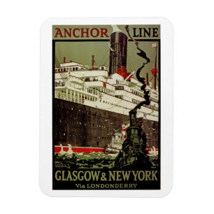 Anchor Line ~ Glasgow-New York Magneet