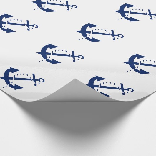Anchor & Line Navy Cadeaupapier (Hoek)
