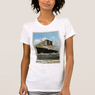 Anchor Line ~ New York - Glasgow T-shirt