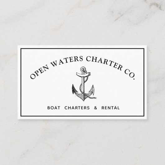  Anchor Marina White Visitekaartje (Voorkant)
