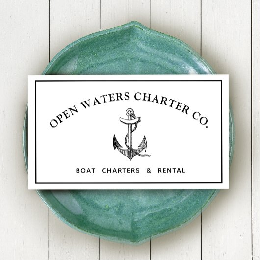  Anchor Marina White Visitekaartje