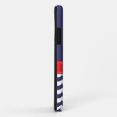 Anchor met golven en aangepaste naam in marine & R Case-Mate iPhone Case (Achterkant/rechts)