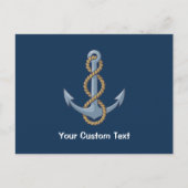 Anchor met Rope Briefkaart (Voorkant)
