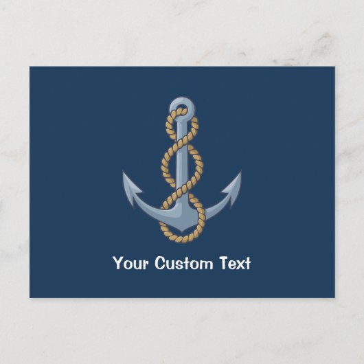 Anchor met Rope Briefkaart (Voorkant)