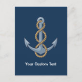Anchor met Rope Briefkaart (Voorkant)