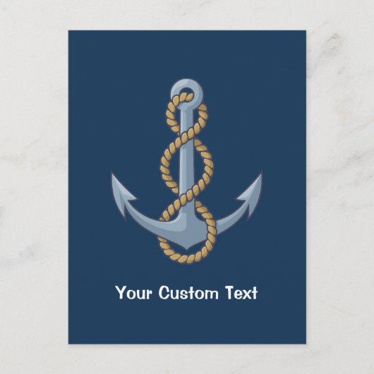 Anchor met Rope Briefkaart (Voorkant)