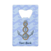 Anchor met Rope Creditkaart Flessenopener (Achterkant)