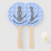 Anchor met Rope Handwaaier (Voorkant en achterkant)