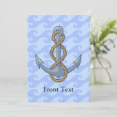 Anchor met Rope Kaart (Staand voorkant)