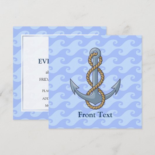 Anchor met Rope Kaart (Voorkant / Achterkant)