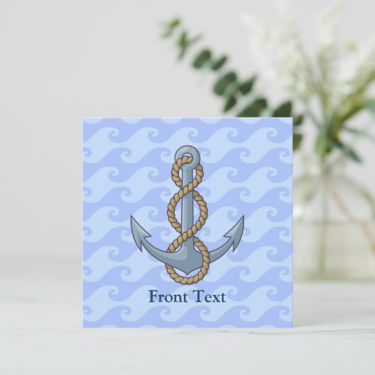 Anchor met Rope Kaart (Staand voorkant)