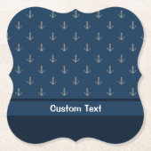Anchor met Rope Kartonnen Onderzetters (Voorkant)