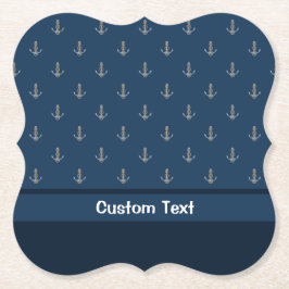 Anchor met Rope Kartonnen Onderzetters