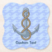 Anchor met Rope Kartonnen Onderzetters (Voorkant)