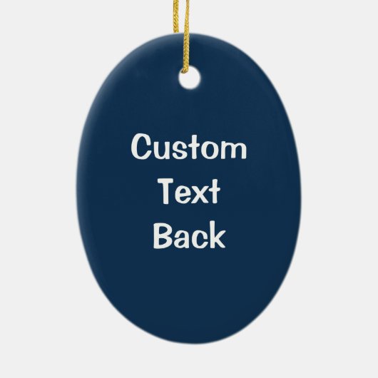 Anchor met Rope Keramisch Ornament (Achterkant)