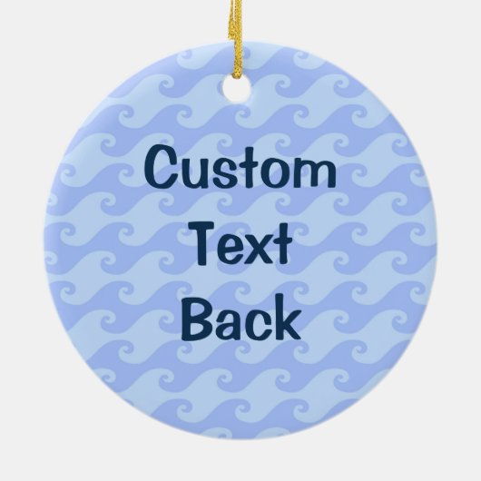 Anchor met Rope Keramisch Ornament (Achterkant)