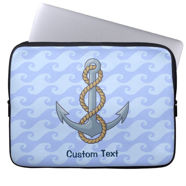 Anchor met Rope Laptop Sleeve (Voorkant)