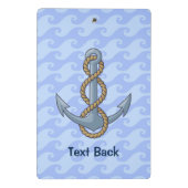 Anchor met Rope Mini Klembord (Achterkant)