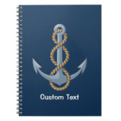 Anchor met Rope Notitieboek (Voorkant)
