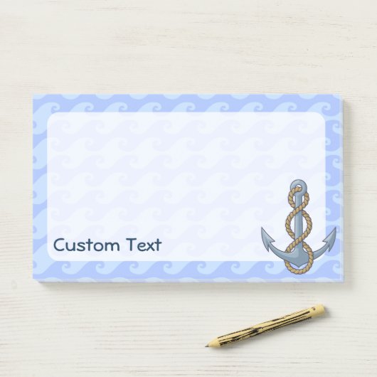 Anchor met Rope Post-it® Notes (Op bureau)