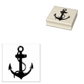 ANCHOR met Rope - schilderij van waterverf Rubberstempel (Gestempeld)