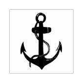 ANCHOR met Rope - schilderij van waterverf Rubberstempel (Afrduk)