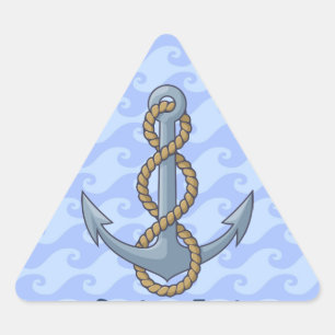 Anchor met Rope Sticker