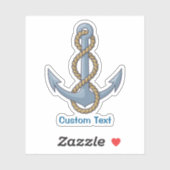 Anchor met Rope Sticker (Vel)