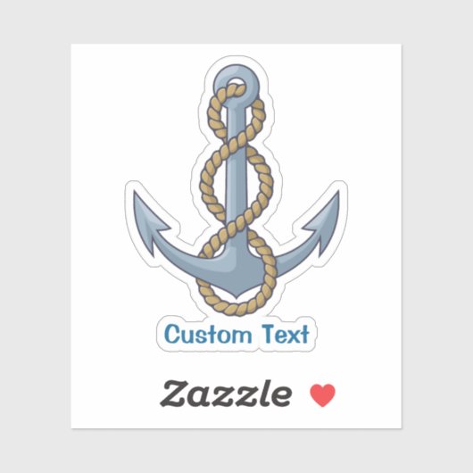 Anchor met Rope Sticker (Vel)