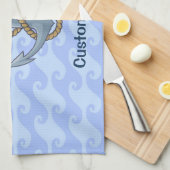 Anchor met Rope Theedoek (Quarter Fold)