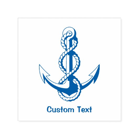 Anchor met Rope Zelfinktende Stempel (Design)
