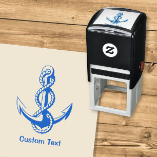 Anchor met Rope Zelfinktende Stempel