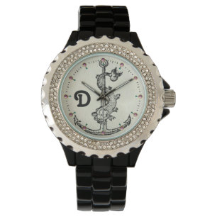 ANCHOR MET VISNAUTIEKE MONOGRAM HORLOGE