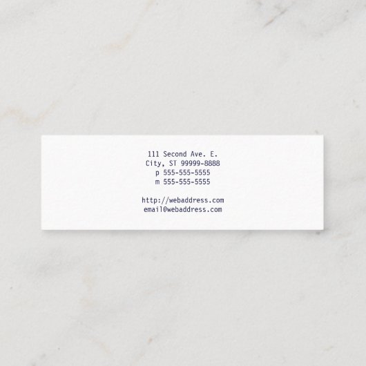 Anchor Mini Visitekaartje (Achterkant)