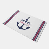 Anchor Monogram Nautisch Deurmat (Schuin)