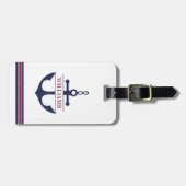 Anchor Monogrammed Bagagelabel (Voorkant horizontaal)