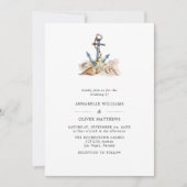 Anchor Nautical Beach Summer Wedding Kaart (Voorkant)