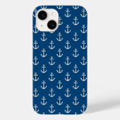 Anchor Nautical Blue Case-Mate iPhone Case (Achterkant)