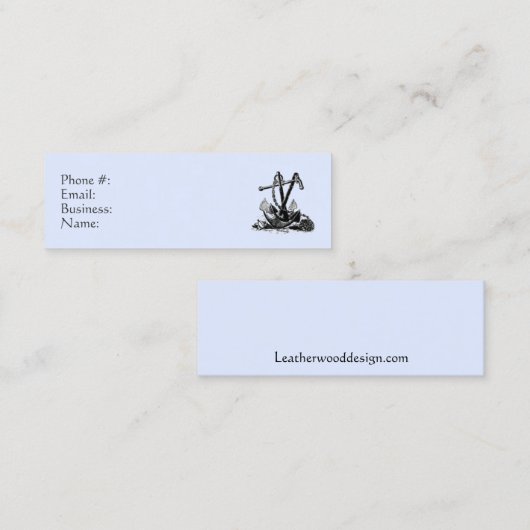 Anchor Nautical Blue Visitekaartje (Voorkant / Achterkant)