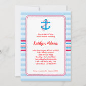 Anchor Nautical Bridal Shower Kaart (Voorkant)