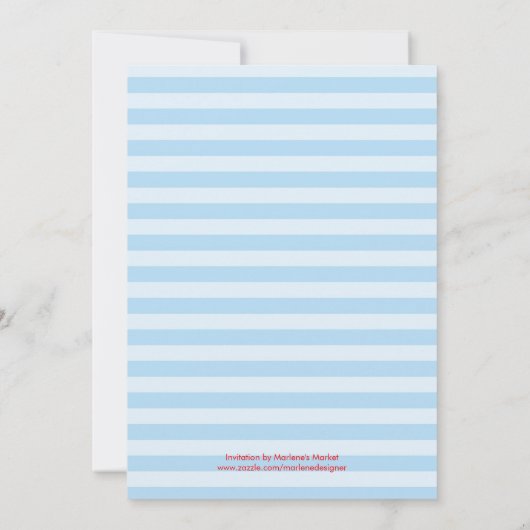 Anchor Nautical Bridal Shower Kaart (Achterkant)