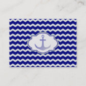 Anchor Nautical Chevron Visitekaartje (Achterkant)