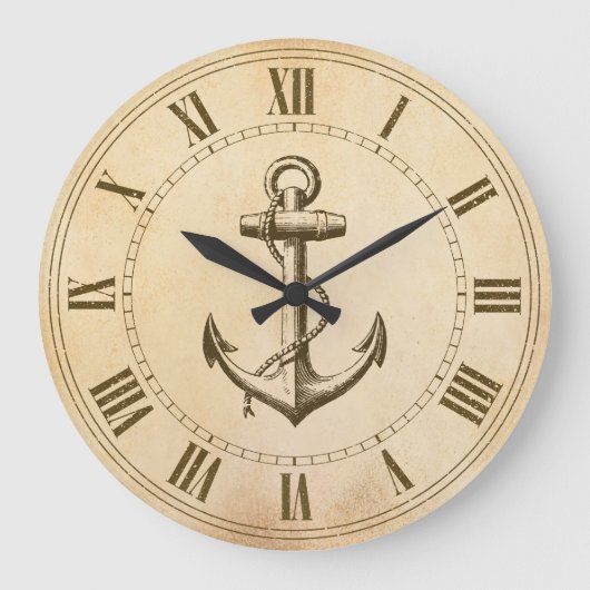 Anchor Nautical Grote Klok (Voorkant)