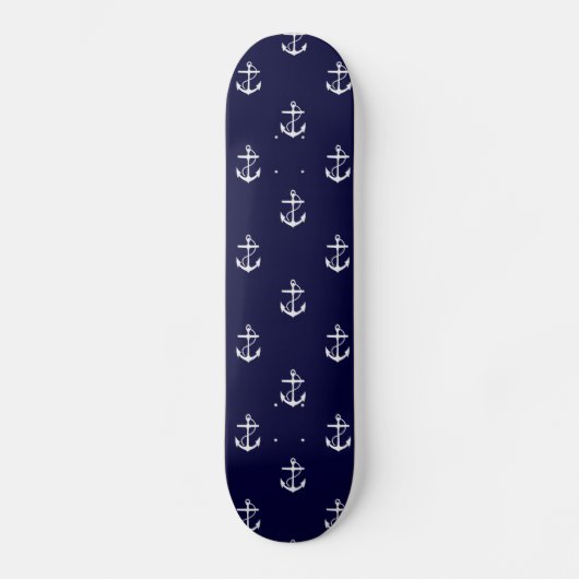 Anchor Nautical Personalized Persoonlijk Skateboard (Voorkant)