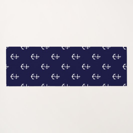 Anchor Nautical Personalized Yogamat (Achterkant (horizontaal))