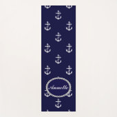 Anchor Nautical Personalized Yogamat (Voorkant)