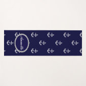 Anchor Nautical Personalized Yogamat (Voorkant (horizontaal))