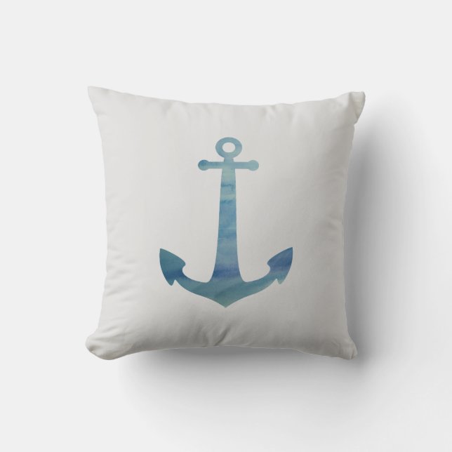 Anchor Nautical Pillow Kussen (Voorkant)